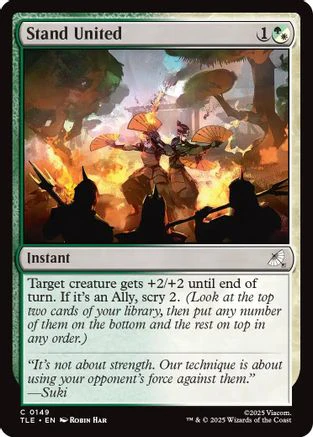 Stand United (TLE-149) - Avatar: The Last Airbender: Eternal-Legal Foil [Common]