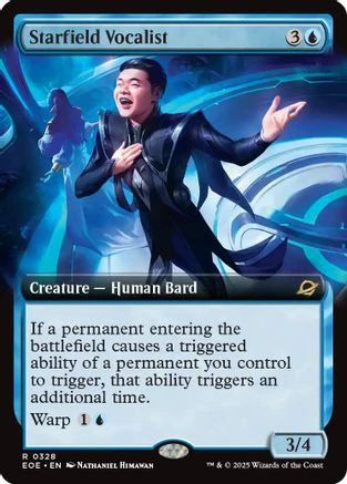 Starfield Vocalist (Extended Art) (EOE-328) - Edge of Eternities Foil [Rare]