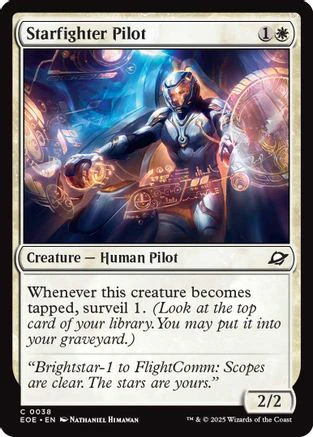 Starfighter Pilot (EOE-038) - Edge of Eternities Foil [Common]