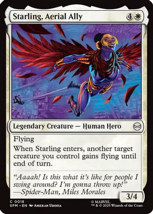 Starling, Aerial Ally (SPM-018) - Marvel's Spider-Man Foil [Common]