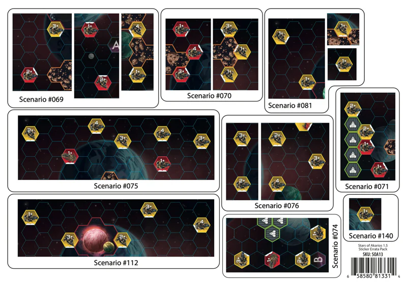 Stars of Akarios 1.5 Errata Pack