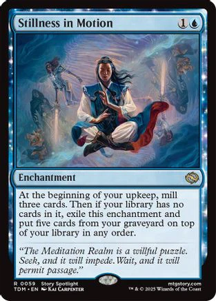 Stillness in Motion (TDM-059) - Tarkir: Dragonstorm [Rare]