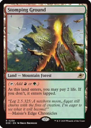 Stomping Ground (EOE-258) - Edge of Eternities Foil [Rare]