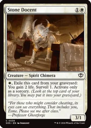 Stone Docent (SOS-036) - Secrets of Strixhaven [Common]