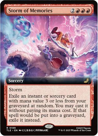 Storm of Memories (Extended Art) (TLE-199) - Avatar: The Last Airbender: Eternal-Legal [Rare]