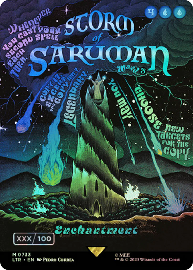 Storm of Saruman (LTR-733Z) - The Lord of the Rings: Tales of Middle-earth (Borderless) Foil [Mythic]