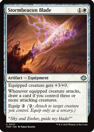 Stormbeacon Blade (TDM-027) - Tarkir: Dragonstorm Foil [Uncommon]