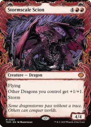 Stormscale Scion (Showcase) (TDM-303) - Tarkir: Dragonstorm [Mythic]