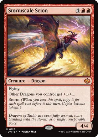 Stormscale Scion (TDM-123) - Tarkir: Dragonstorm Foil [Mythic]
