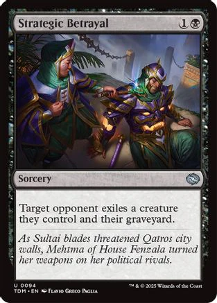 Strategic Betrayal (TDM-094) - Tarkir: Dragonstorm [Uncommon]