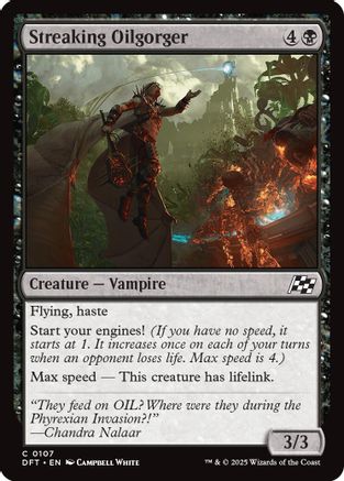 Streaking Oilgorger (DFT-107) - Aetherdrift Foil [Common]