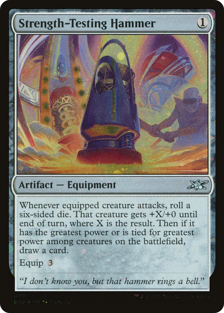 Strength-Testing Hammer (UNF-479) - Unfinity Galaxy Foil [Uncommon]