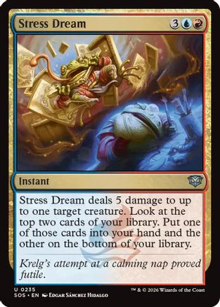 Stress Dream (SOS-235) - Secrets of Strixhaven Foil [Uncommon]