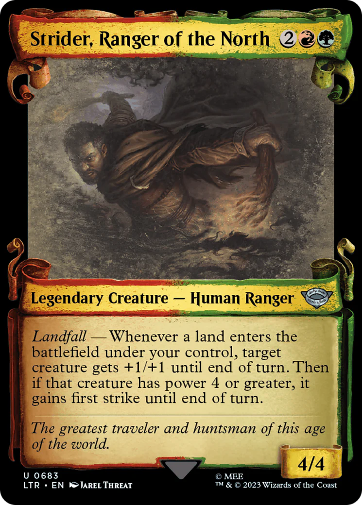 Strider, Ranger of the North (LTR-683) - The Lord of the Rings: Tales of Middle-earth: (Showcase) Scroll [Uncommon]