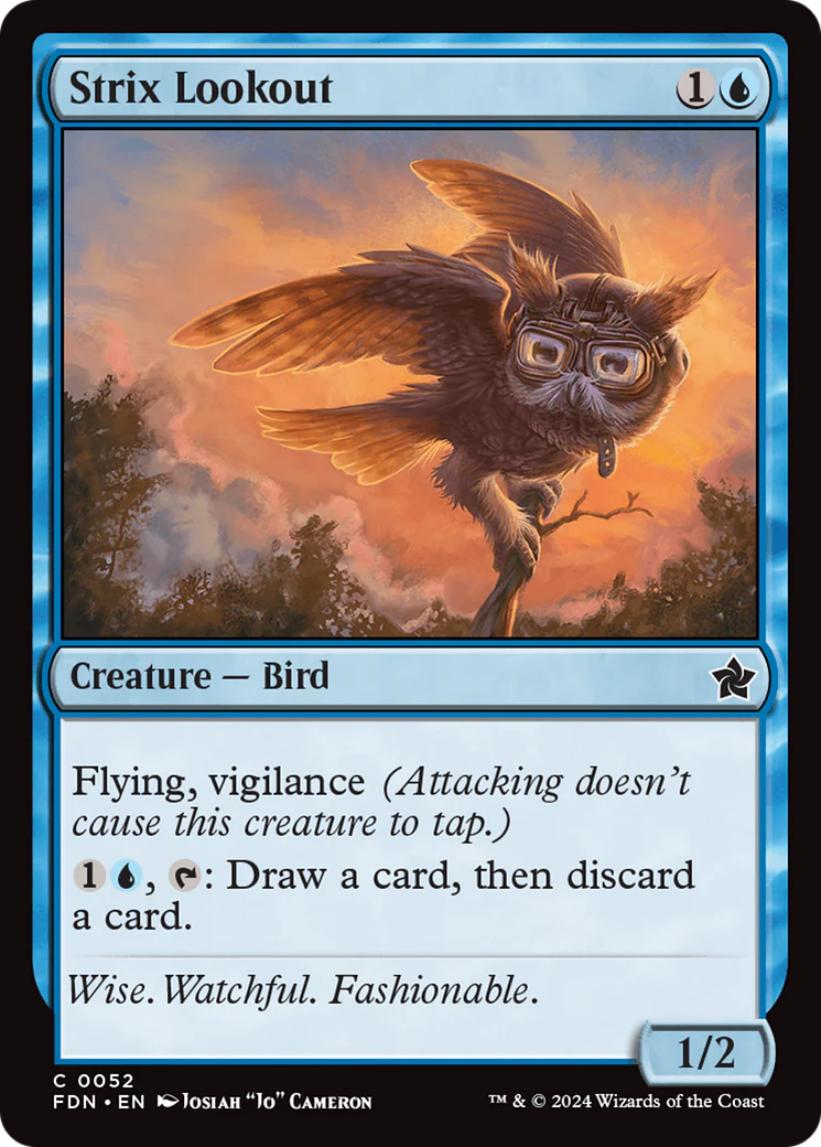 Strix Lookout (FDN-052) - Foundations Foil [Common]