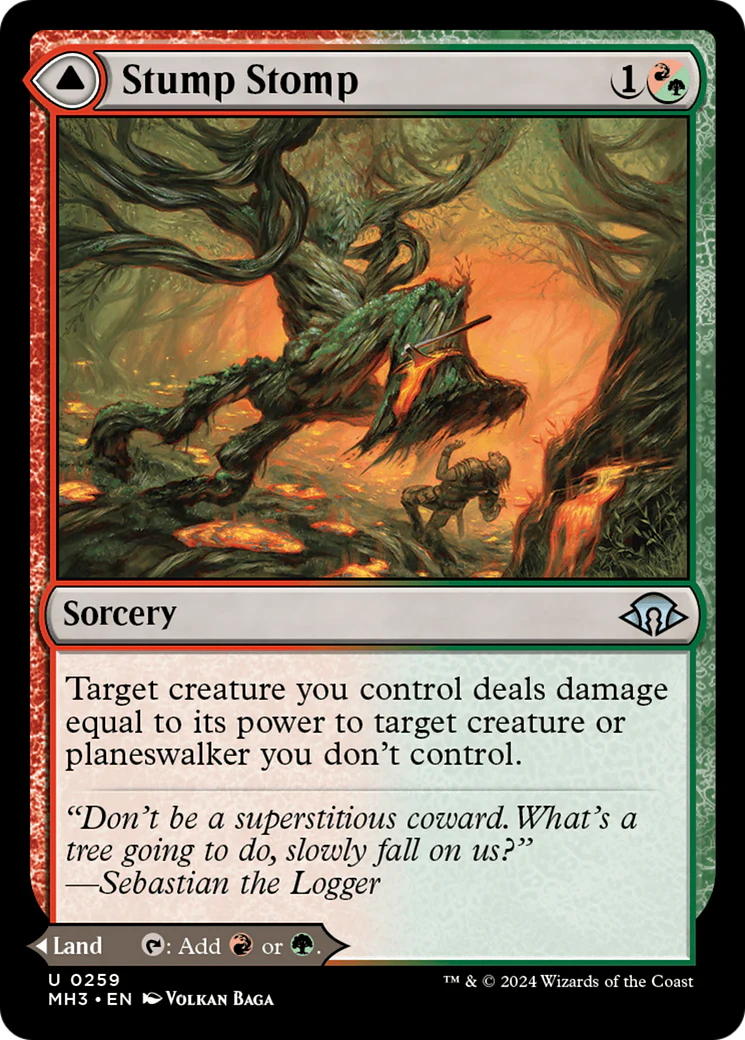 Stump Stomp // Burnwillow Clearing (MH3-259) - Modern Horizons 3 Foil [Uncommon] - Image 3