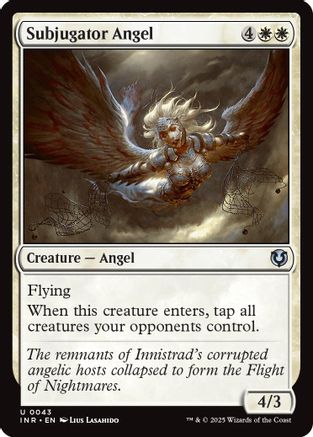 Subjugator Angel (INR-043) - Innistrad Remastered [Uncommon]