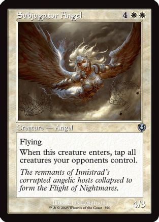 Subjugator Angel (Retro Frame) (INR-350) - Innistrad Remastered Foil [Uncommon]