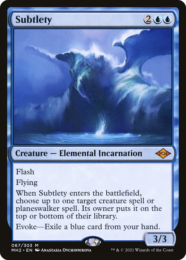 Subtlety (MH2-067) - Modern Horizons 2 Foil [Mythic]