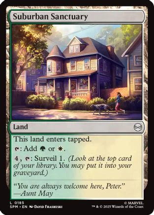 Suburban Sanctuary (SPM-185) - Marvel's Spider-Man Foil [Land]