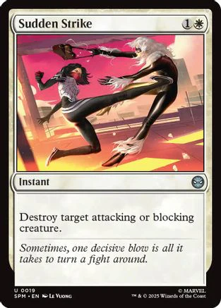 Sudden Strike (SPM-019) - Marvel's Spider-Man Foil [Uncommon]