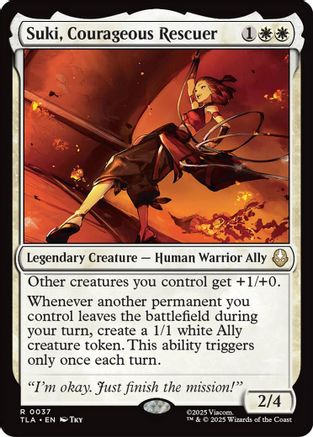 Suki, Courageous Rescuer (TLA-037) - Avatar: The Last Airbender Foil [Rare]
