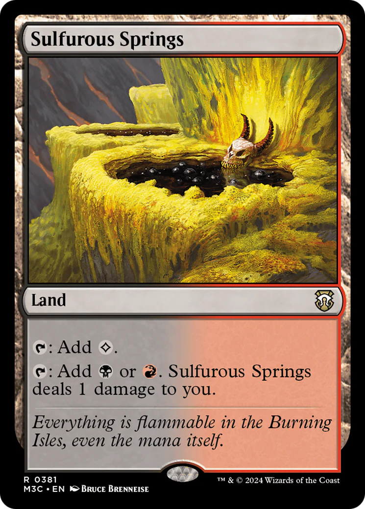 Sulfurous Springs (M3C-381) - Modern Horizons 3 Commander Foil [Rare]