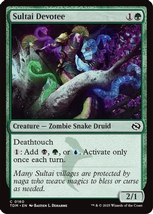 Sultai Devotee (TDM-160) - Tarkir: Dragonstorm Foil [Common]
