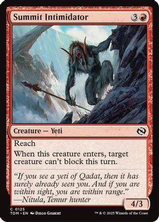 Summit Intimidator (TDM-125) - Tarkir: Dragonstorm Foil [Common]