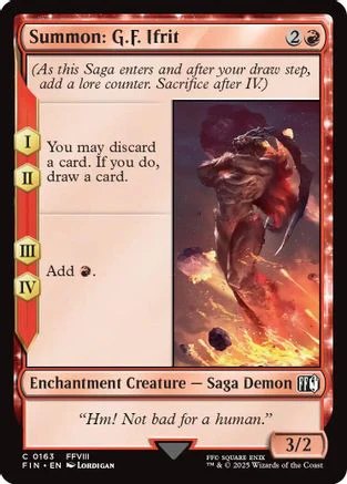 Summon: G.F. Ifrit (FIN-163) - FINAL FANTASY Foil [Common]