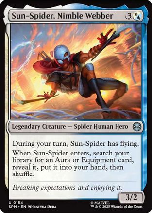 Sun-Spider, Nimble Webber (SPM-154) - Marvel's Spider-Man Foil [Uncommon]