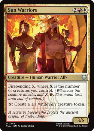 Sun warriors (TLA-244) - Avatar: The Last Airbender Foil [Uncommon]