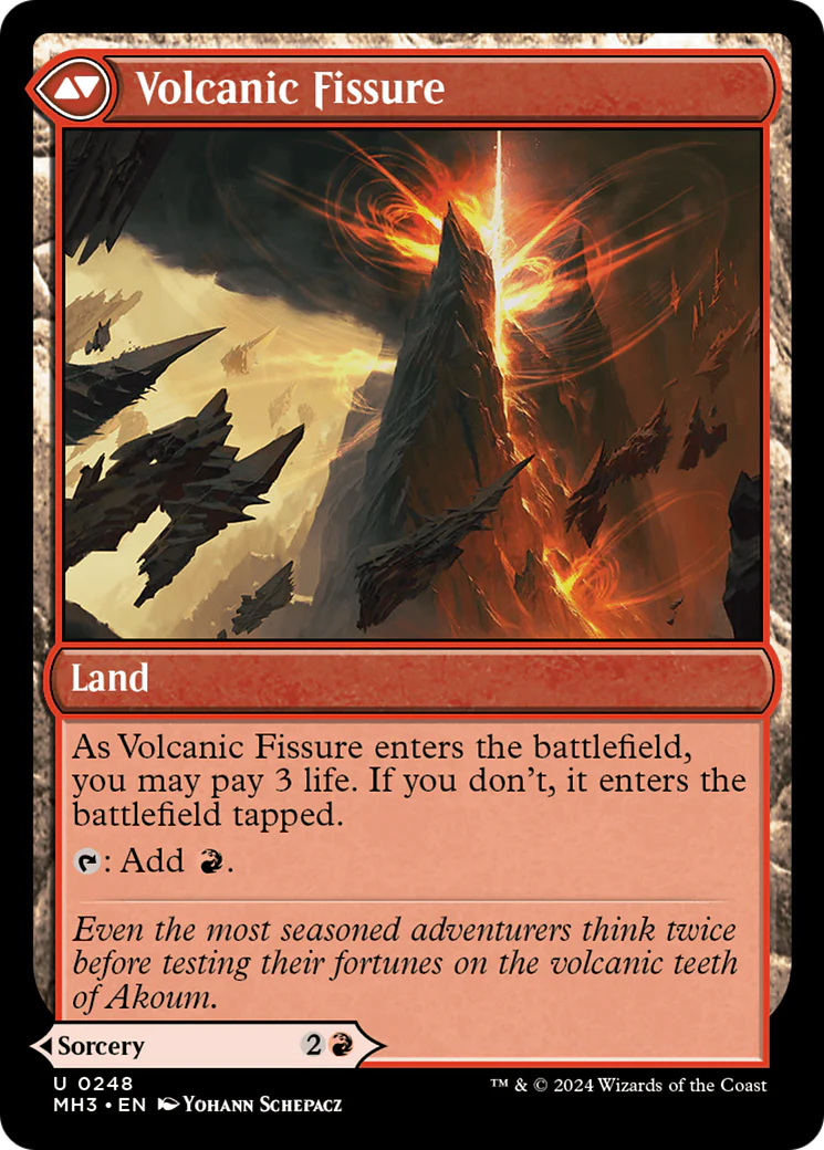 Sundering Eruption // Volcanic Fissure (MH3-248) - Modern Horizons 3 Foil [Uncommon] - Image 2