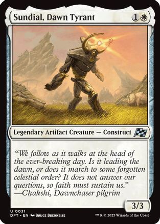 Sundial, Dawn Tyrant (DFT-031) - Aetherdrift Foil [Common]