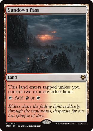 Sundown Pass (INR-286) - Innistrad Remastered [Rare]