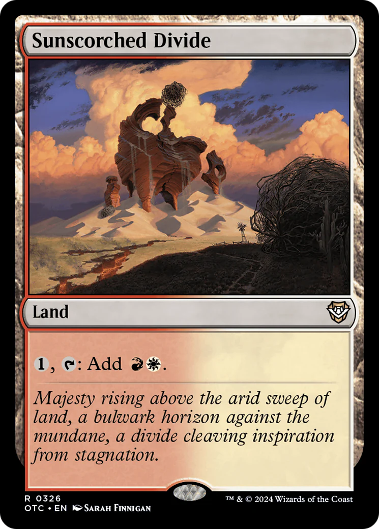 Sunscorched Divide (OTC-326) - Outlaws of Thunder Junction Commander [Rare]