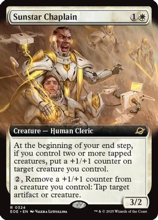 Sunstar Chaplain (Extended Art) (EOE-324) - Edge of Eternities Foil [Rare]
