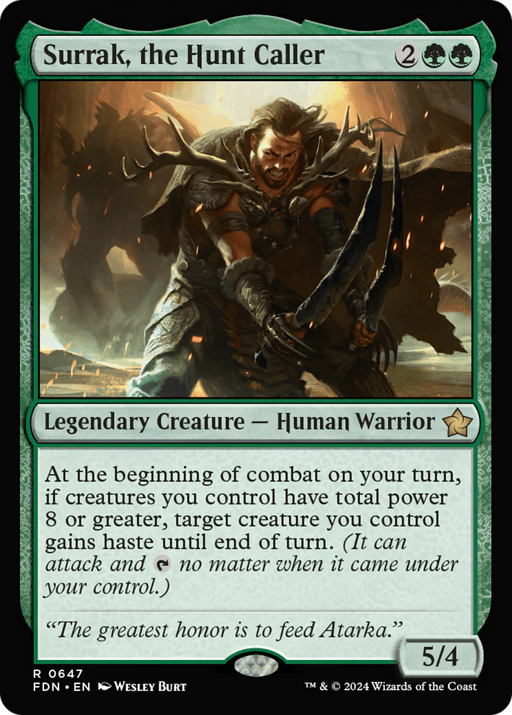 Surrak, the Hunt Caller (FDN-647) - Foundations [Rare]