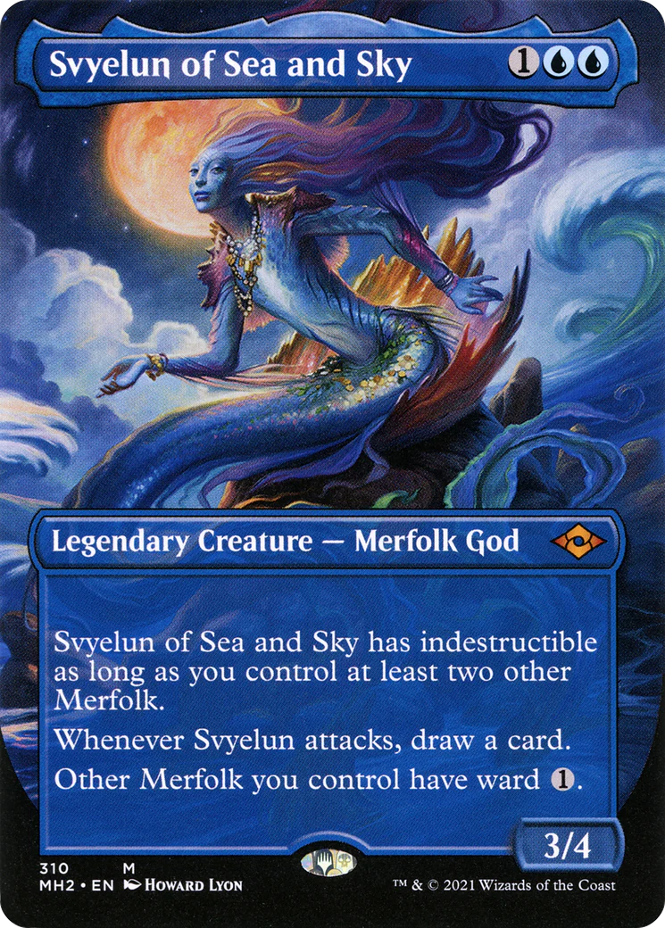 Svyelun of Sea and Sky (MH2-310) - Modern Horizons 2 (Borderless) Foil [Mythic]
