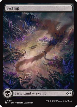 Swamp (0274) (TDM-274) - Tarkir: Dragonstorm Foil [Land]