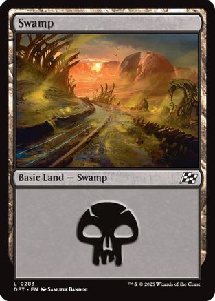 Swamp (0283) (DFT-283) - Aetherdrift Foil [Land]