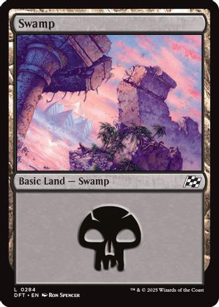 Swamp (0284) (DFT-284) - Aetherdrift Foil [Land]