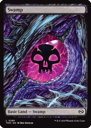Swamp (0289) (TDM-289) - Tarkir: Dragonstorm Foil [Land]