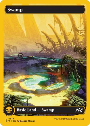 Swamp (0514) (First-Place Foil) (DFT-514) - Aetherdrift Foil [Land]