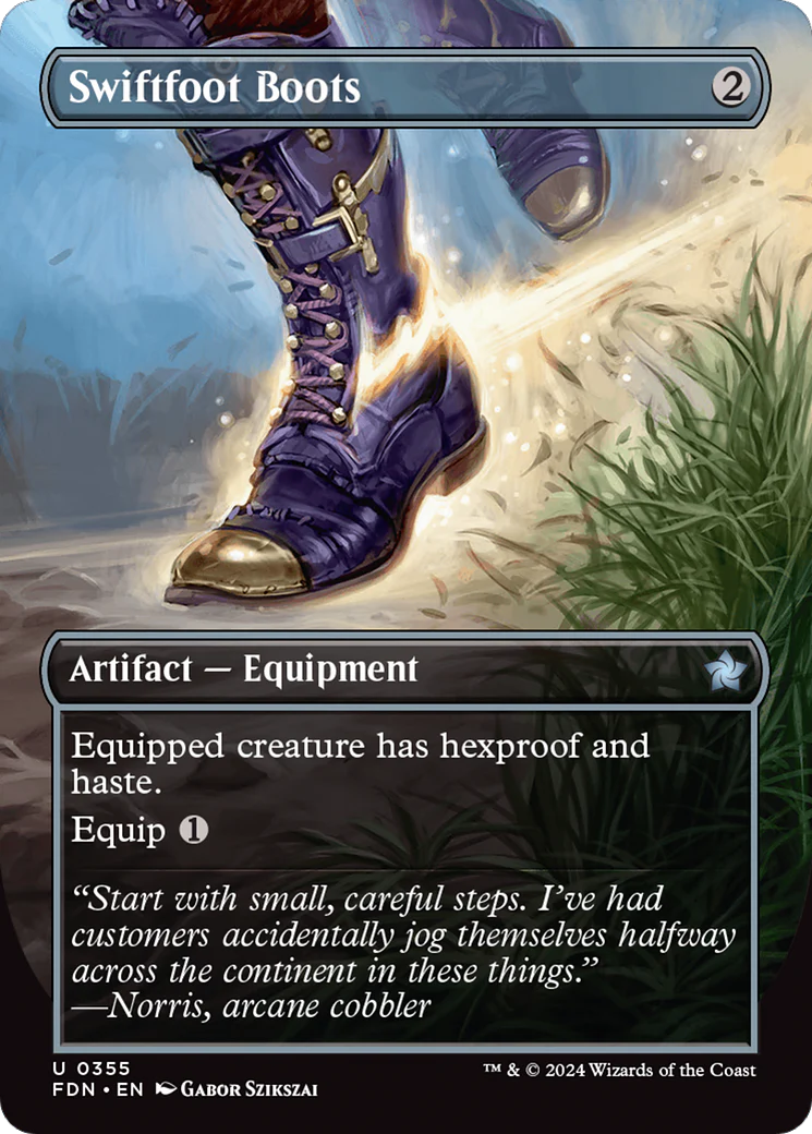 Swiftfoot Boots (FDN-355) - Foundations (Borderless) Foil [Uncommon]