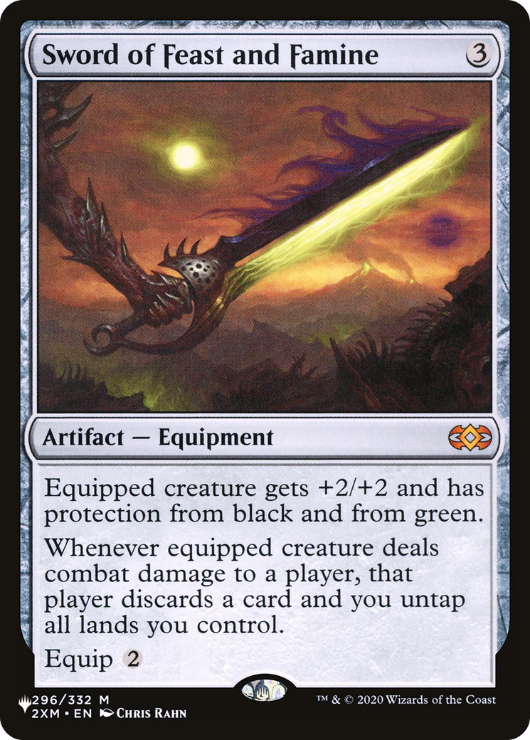 Sword of Feast and Famine (PLST-2XM-296) - The List [Mythic]
