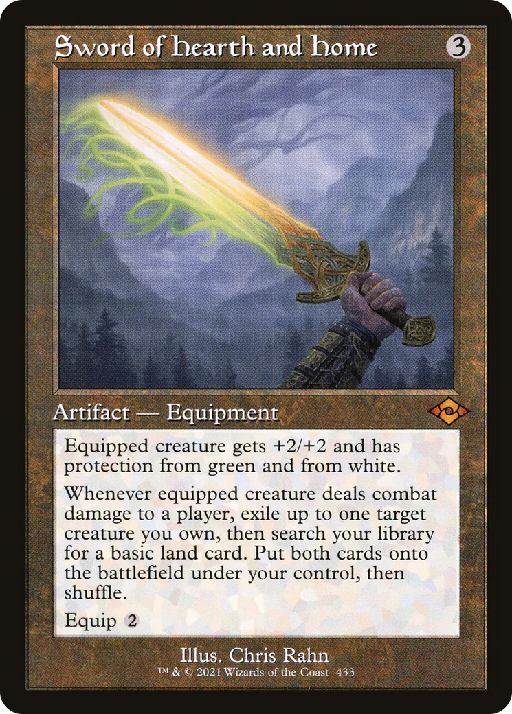 Sword of Hearth and Home (MH2-433) - Modern Horizons 2 Foil [Mythic] Retro Frame