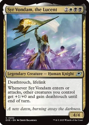 Syr Vondam, the Lucent (EOE-232) - Edge of Eternities [Uncommon]