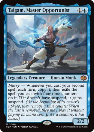 Taigam, Master Opportunist (TDM-060) - Tarkir: Dragonstorm Foil [Mythic]