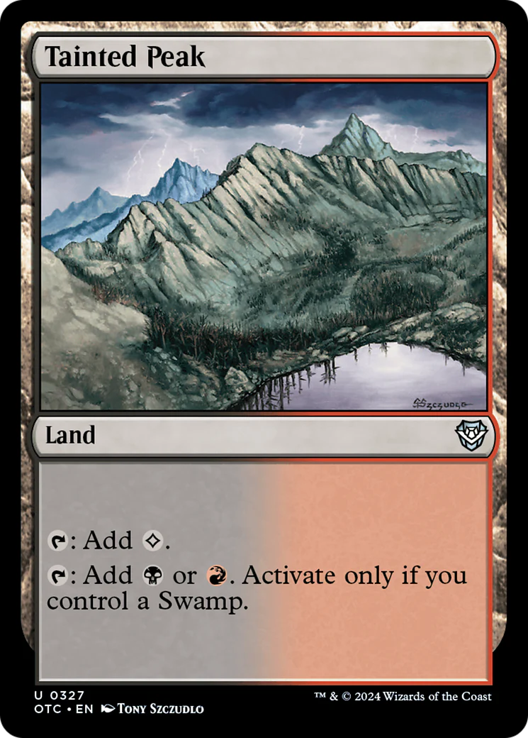 Tainted Peak (OTC-327) - Outlaws of Thunder Junction Commander [Uncommon]
